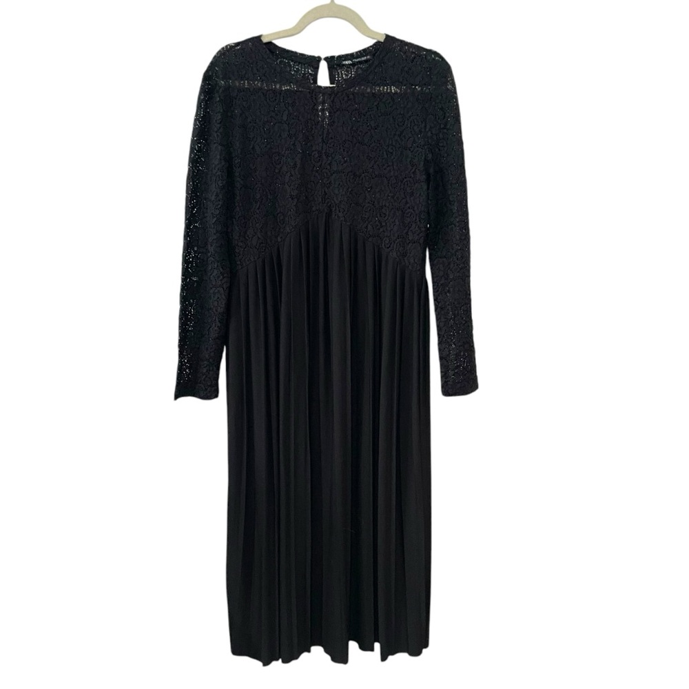 Zara Black Long Sleeve Dress